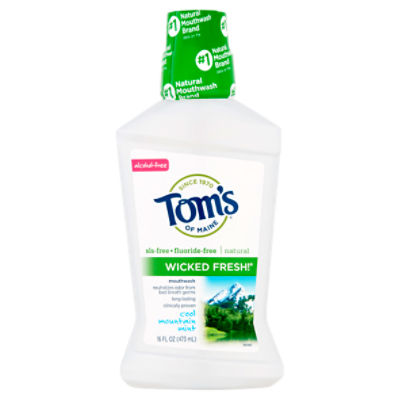 Tom's of Maine Wicked Fresh! Cool Mountain Mint Mouthwash, 16 fl oz