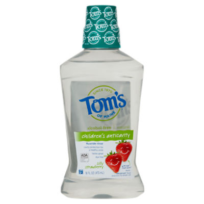 Tom's of Maine Silly Strawberry Children's Anticavity Fluoride Rinse, 16 fl oz