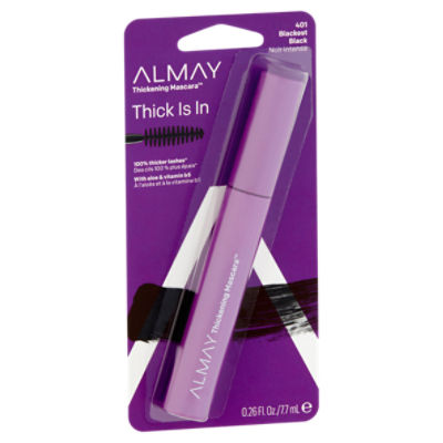 Almay 401 Blackest Black Thickening Mascara, 0.26 fl oz