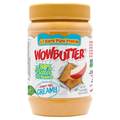Wowbutter Simple Natural Creamy Toasted Soybutter, 17.6 oz