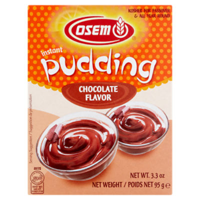 Osem Chocolate Flavor Instant Pudding, 3.3 oz