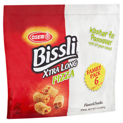 Osem Bissli Xtra Long Pizza Flavor Snacks Multipack, 6 each