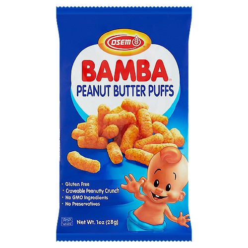 Osem Bamba Peanut Butter Puffs, 1 oz