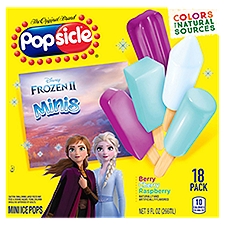 Popsicle Disney Frozen Minis, Ice Pops, 18 Each
