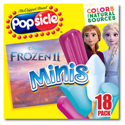 Popsicle Ice Pops Disney Frozen Minis 18 ct
