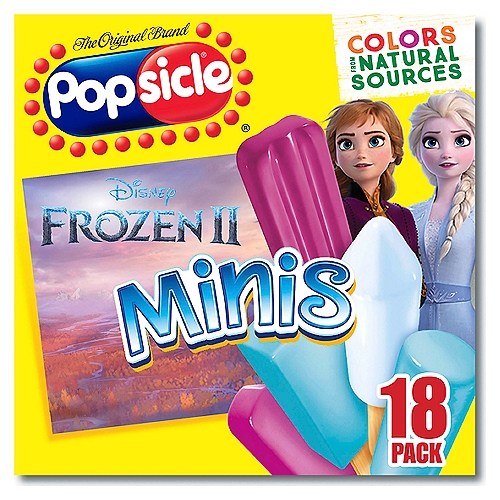 Popsicle Ice Pops Disney Frozen Minis 18 ct