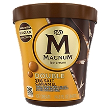 Magnum Double Sea Salt Caramel, Ice Cream Tub, 14.8 Ounce