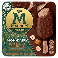 Magnum Non-Dairy Frozen Dessert Bar Hazelnut Crunch 9.12 oz, 3 Count