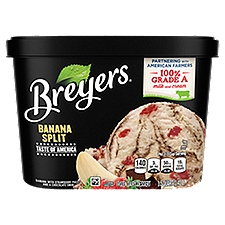 Breyers Taste of America Banana Split, Frozen Dairy Dessert, 48 Fluid ounce