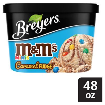 Breyers Light Ice Cream M&M'S Caramel Fudge 48 oz