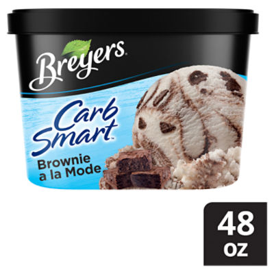 Breyers CarbSmart Frozen Dairy Dessert Brownie A La Mode 48 oz, 48 Fluid ounce