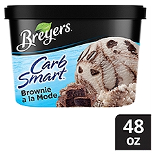 Breyers CarbSmart Frozen Dairy Dessert Brownie A La Mode 48 oz, 1536 Fluid ounce