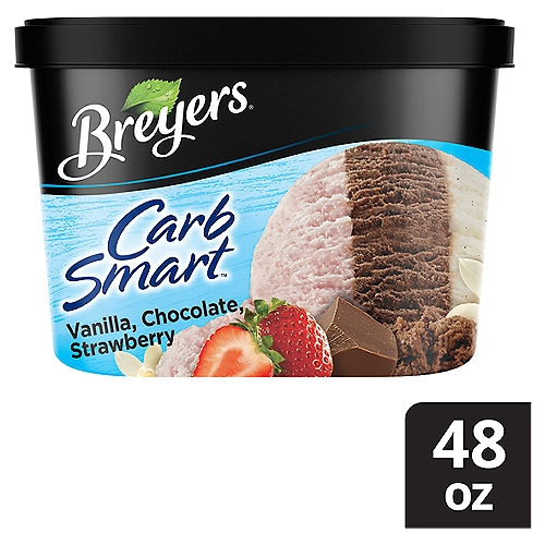 Breyers CarbSmart Vanilla Chocolate Strawberry 1.5 QT