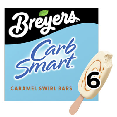 Breyers CarbSmart™ Frozen Dairy Dessert Caramel Swirl Bars, 6 pc