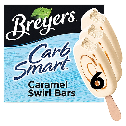 Breyers CarbSmart™ Frozen Dairy Dessert Caramel Swirl Bars, 6 pc