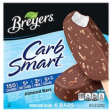 Breyers CarbSmart™ Almond, Frozen Dairy Dessert Bars, 6 Each