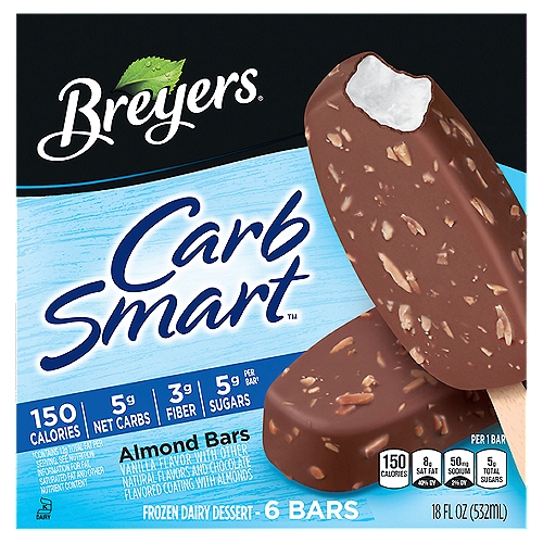 Breyers CarbSmart™ Frozen Dessert Almond Bars 6 ct
