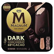 Magnum Dark Chocolate, Ice Cream Bars, 3 Each