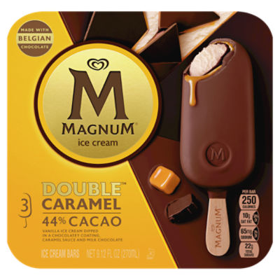 Magnum Ice Cream Bars Double Caramel 9.13 oz, 3 Count