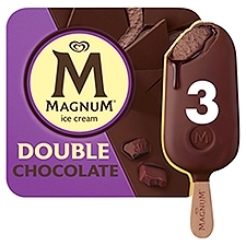 Magnum  Ice Cream Bars Double Chocolate 9.12 oz , 3 Count