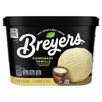 Breyers Classics Ice Cream Homemade Vanilla 48 oz ShopRite