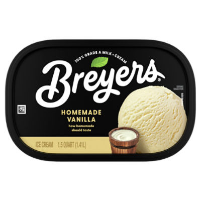 Breyers Homemade Vanilla Ice Cream Tub, 48 oz - Ralphs