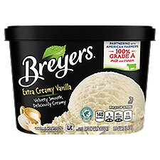 Breyers Extra Creamy Vanilla, Frozen Dairy Dessert, 48 Ounce