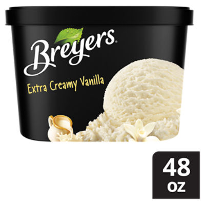 Breyers Frozen Dairy Dessert Extra Creamy Vanilla, 48 oz