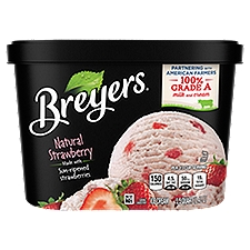 Breyers Natural Strawberry, Ice Cream, 48 Ounce