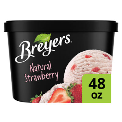Breyers Ice Cream Natural Strawberry 48 oz
