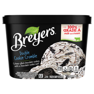 Breyers Frozen Dairy Dessert Double Cookie Crumble 48 oz, 48 Fluid ounce