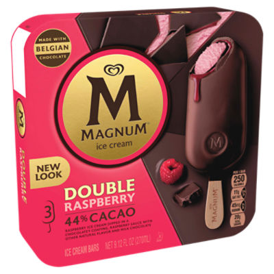 Magnum Ice Cream Bars Double Raspberry  oz , 3 Count