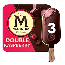 Magnum Ice Cream Bars Double Raspberry 9.12 oz , 3 Count, 3 Each