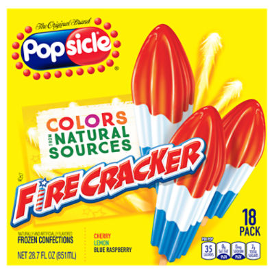 Popsicle Ice Pops Firecracker Ice Pop 18 ct