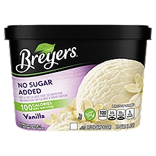 Breyers No Sugar Added Vanilla, Frozen Dairy Dessert, 48 Ounce