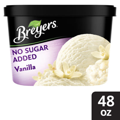 Breyers Frozen Dairy Dessert No Sugar Added Vanilla 48 oz