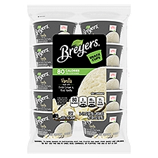 Breyers Natural Vanilla, Ice Cream Snack Cups, 10 Each