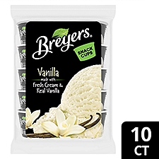 Breyers Ice Cream Natural Vanilla Snack Cups 3 oz, 10 ct