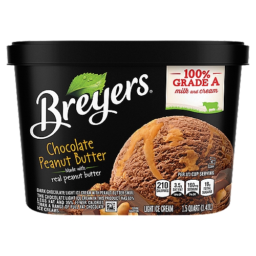 Breyers Ice Cream Chocolate Peanut Butter 48 oz