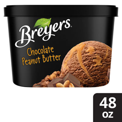 Breyers Chocolate Peanut Butter Light Ice Cream, 1.5 quart
