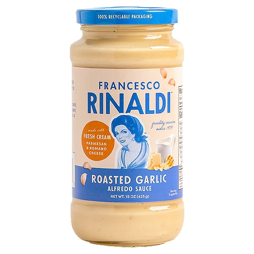 Francesco Rinaldi Roasted Garlic Alfredo Sauce, 15 oz