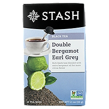 STASH Double Bergamot Earl Grey Black, Tea Bags, 1.2 Ounce
