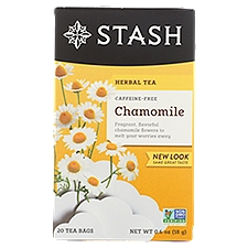 Stash Tea Bags - Chamomile Herbal Tea - Caffeine Free, 0.63 Ounce