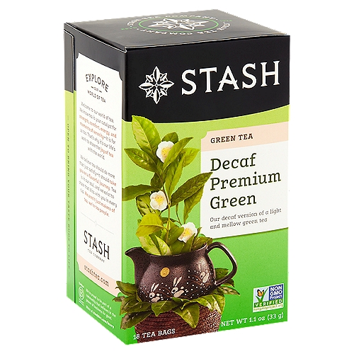 Stash Decaf Premium Green Tea Bags, 18 count, 1.1 oz