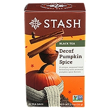 STASH Decaf Pumpkin Spice Black Tea Bags, 18 count, 1.1 oz