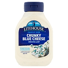 Litehouse Chunky Blue Cheese Dressing & Dip Family Size, 20 fl oz