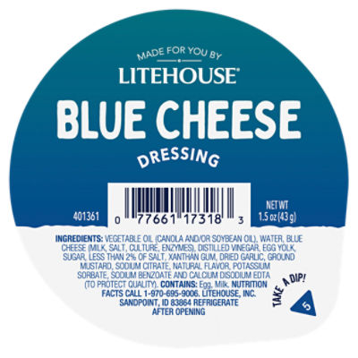 Litehouse Blue Cheese Dressing, 1.5 oz