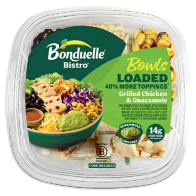 Bonduelle Bistro Grilled Chicken & Guacamole Loaded Bowls, 8 oz