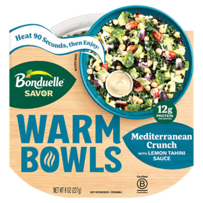 Bonduelle Savor Mediterranean Crunch Warm Bowls, 8 oz
