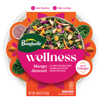 Bonduelle Wellness Mango Almond with Collagen Salad, 4.85 oz